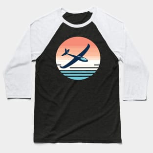 Glider Sailplane Biplane aerial floating soaring Baseball T-Shirt